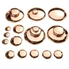 Sensory Mirrored Stacking Pebbles Bronze - 20 Pack