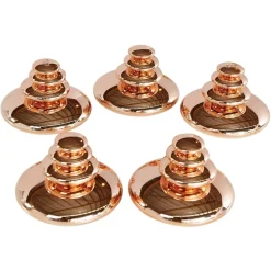 Sensory Mirrored Stacking Pebbles Bronze - 20 Pack