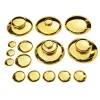 Sensory Mirrored Stacking Pebbles Gold - 20 Pack