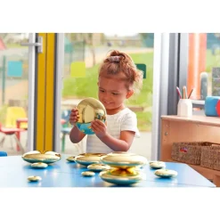 Sensory Mirrored Stacking Pebbles Gold - 20 Pack