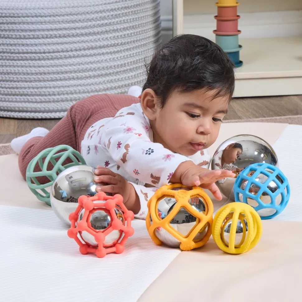 Sensory Reflective Sound Balls with Silisoft Flexi-Balls - Kit of 12