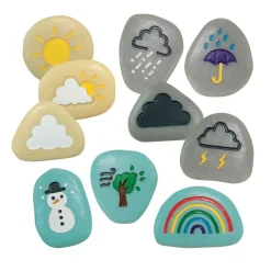 Sensory Weather Stones - 10pcs