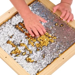 Sequin Motor Skills Frame- Gold