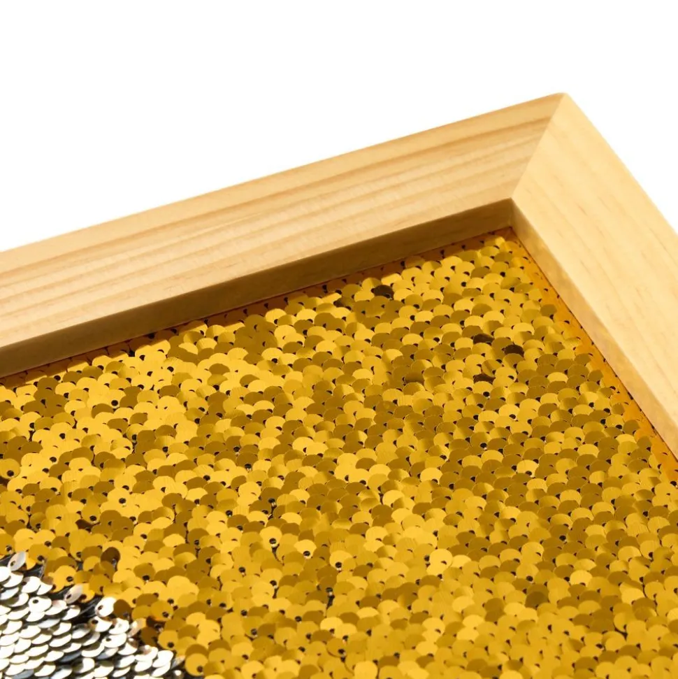 Sequin Motor Skills Frame- Gold