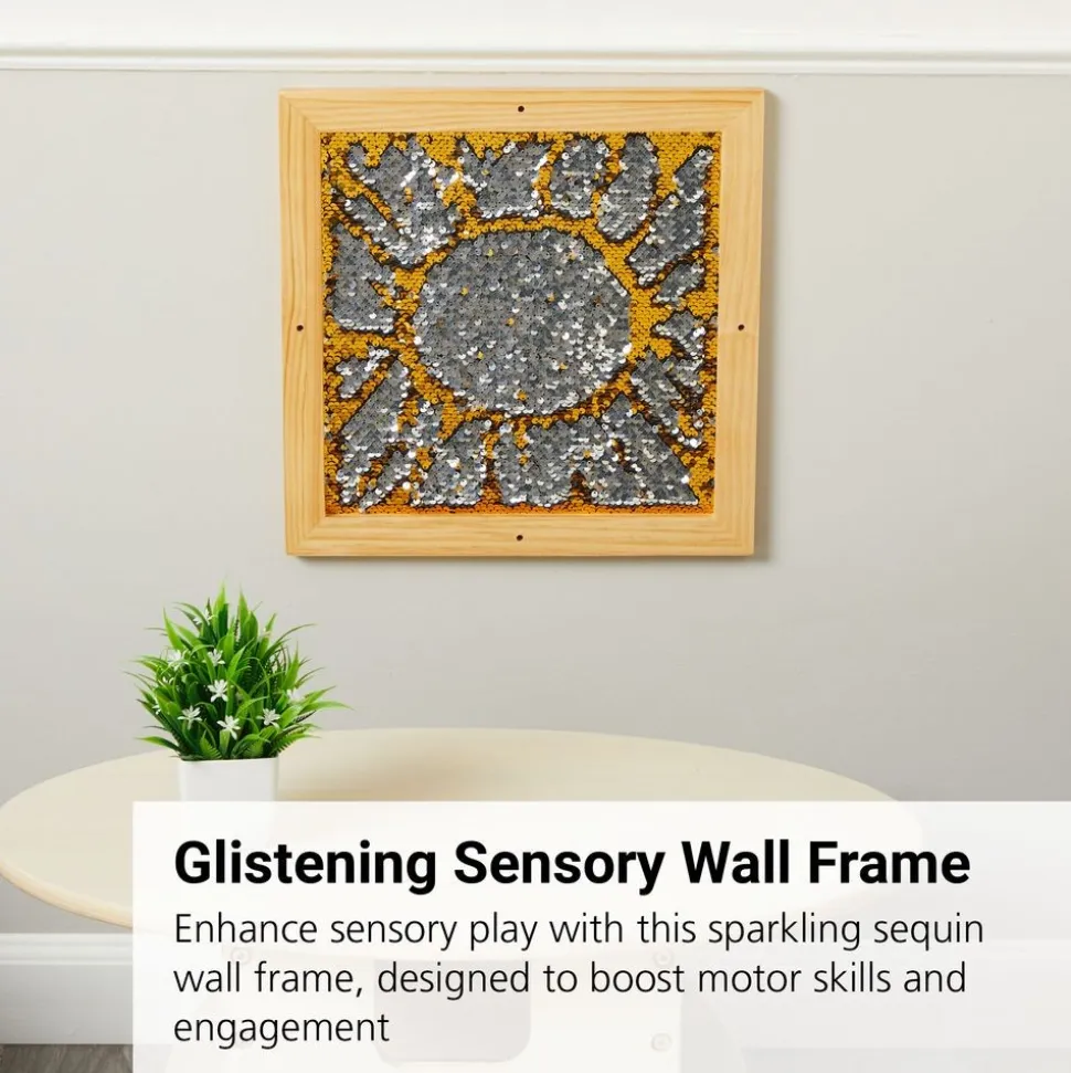 Sequin Motor Skills Frame- Gold