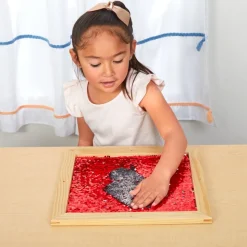 Sequin Motor Skills Frame- Red 14" x 14"