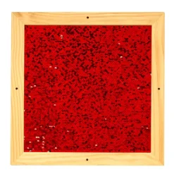 Sequin Motor Skills Frame- Red 14" x 14"