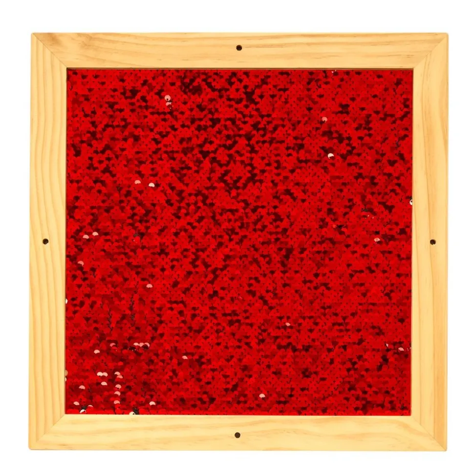Sequin Motor Skills Frame- Red 14" x 14"