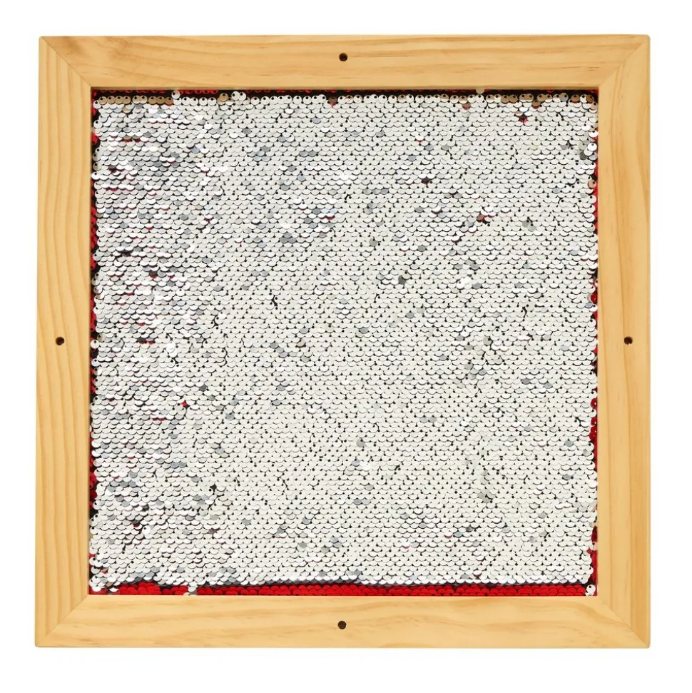 Sequin Motor Skills Frame- Red 14" x 14"
