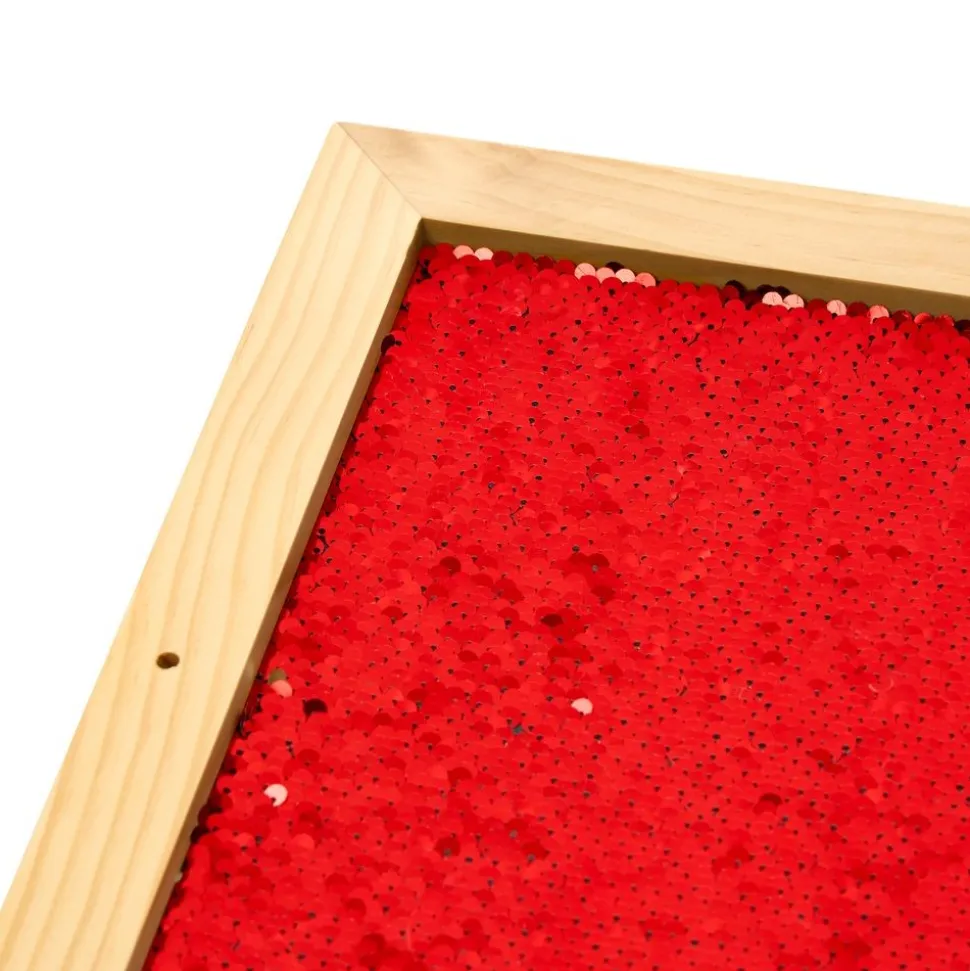 Sequin Motor Skills Frame- Red 14" x 14"
