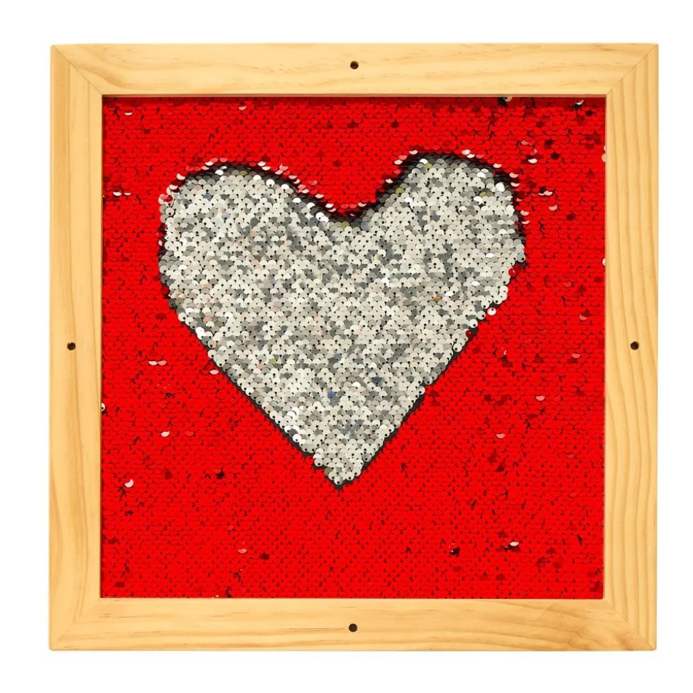 Sequin Motor Skills Frame- Red 14" x 14"