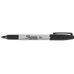 Sharpie® Black Permanent Fine-Tip Markers - Set of 12