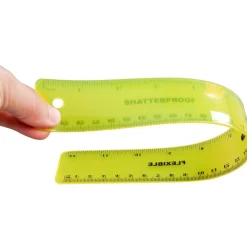 Shatterproof Flexible Rulers 12" - Set Of 12