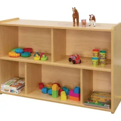 2-Shelf Storage Unit, 30"H - Maple/Maple, Assembled