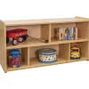 2-Shelf Storage Unit, 24"H - Maple/Maple, Assembly Required