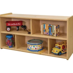 2-Shelf Storage Unit, 24"H - Maple/Maple, Assembly Required