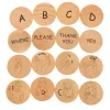 Sign Language Beechwood Disks - Set of 42