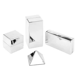 Silver Metallic 3D Construction Blocks - 32 Pieces