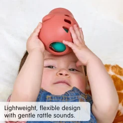 Simply Silicone Penguin Roly Rattle 5"