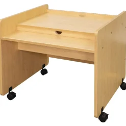 Single Just-My-Size Computer Desk - Maple/Maple, Ready to Assemble