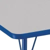 Single Student Table with 12"H Chair Set, Gray/Blue
