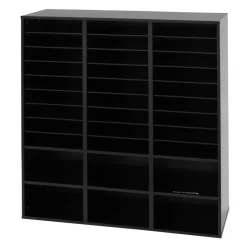 27-Slot Mail And Supplies Center With 6 Cubbies