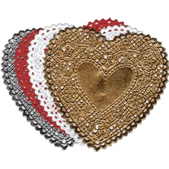 Small Heart Doilies, 4" - Pack of 100