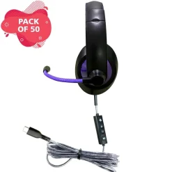 Smart-Trek™ Deluxe USB-C Stereo Headset with In-Line Volume Control