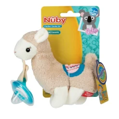 Snuggleez Pacifier and Clip Combo Set - Llama