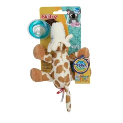 Snuggleez Pacifier and Clip Combo, Set of 2 - Llama and Giraffe