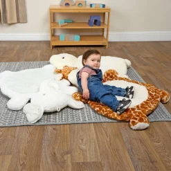 Soft Baby Mats -Elephant, Giraffe, & Lamb - Set of 3