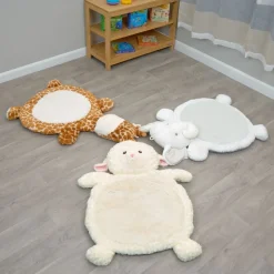 Soft Baby Mats -Elephant, Giraffe, & Lamb - Set of 3