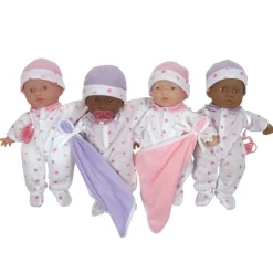 11" Soft Body Baby Dolls - Set of All 4