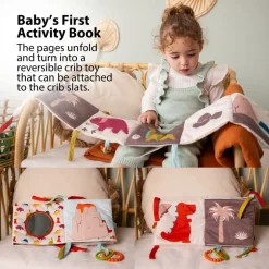Soft 2-in-1 Activity Book - Dino