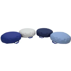 SoftScape Bean Cushions, 4-Piece - Navy/Powder Blue