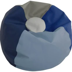 SoftScape Classic 35" Standard Bean Bag - Navy/Powder Blue