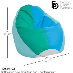 SoftScape Dew Drop Bean Bag - Contemporary