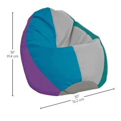 SoftScape Dew Drop Bean Bag - Contemporary/Purple