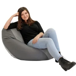 SoftScape Dew Drop Bean Bag - Gray/Light Gray