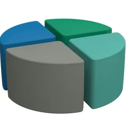 SoftScape Pie Ottoman 16