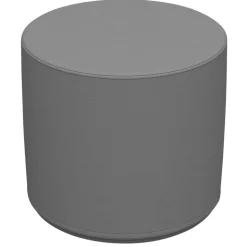 SoftScape 18" Round Ottoman 16" Height - Gray