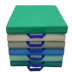SoftScape 15" Square Floor Cushions, 6-Piece - Contemporary