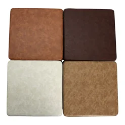 SoftScape 18" Square Ottoman 12" Height Distressed, 4-Piece - Distressed Assorted