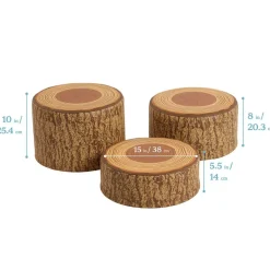 SoftZone Tree Stump Stool - 3 Piece Set