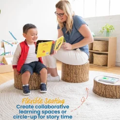 SoftZone Tree Stump Stool - 3 Piece Set