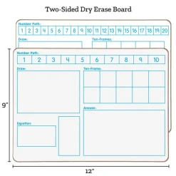 Solving Problems Two-Sided Dry Erase Boards Set - 6 Boards