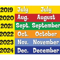 Space-Saver Calendar Pocket Chart™ - 1 pocket chart, 64 cards