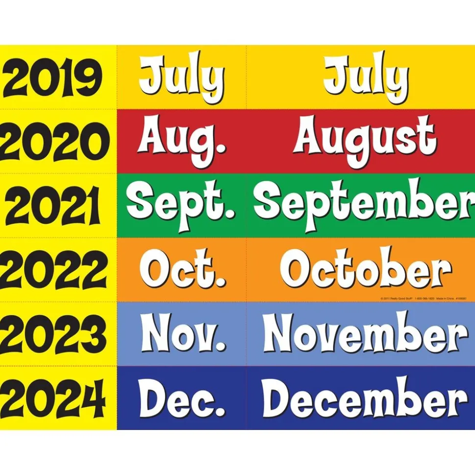 Space-Saver Calendar Pocket Chart™ - 1 pocket chart, 64 cards
