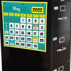 Space-Saver Calendar Pocket Chart™ - 1 pocket chart, 64 cards