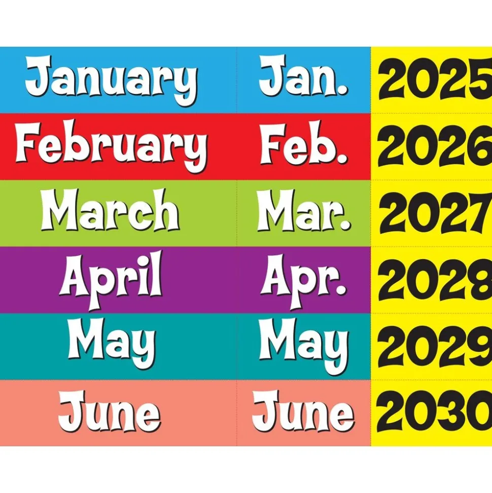 Space-Saver Calendar Pocket Chart™ - 1 pocket chart, 64 cards